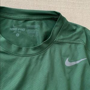 Nike Shirts - BOGO EUC green Nike Pro Dri Fit Compression Shirt Nike Shirts - BOGO EUC green Nike Pro Dri Fit Compression Shirt